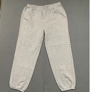 Mens‎ Sweatpants Joggers Gray Size L Elastic Waist Gym Wear Winter